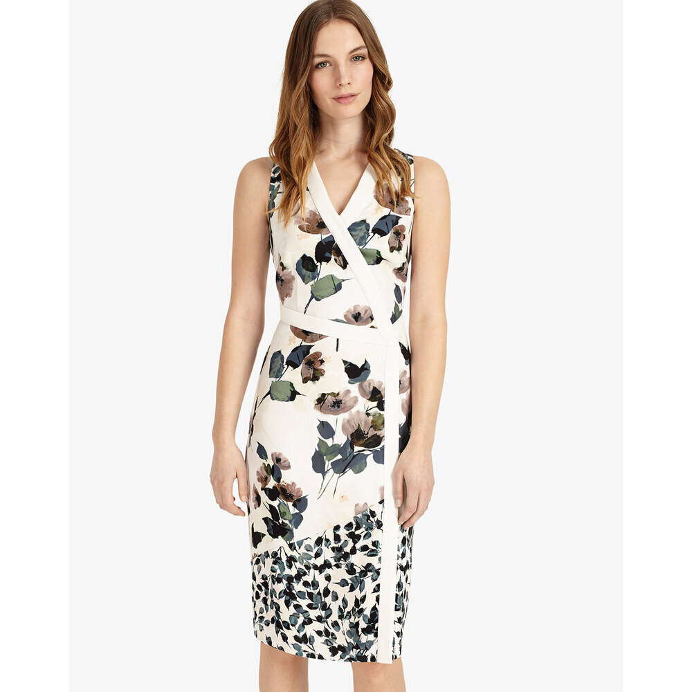 Phase Eight Women's Elisha Floral Sheath Dress Size 10 US (14UK) (19 Chest) $299